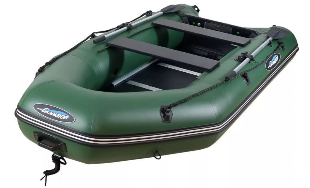 МОТОРНО-ГРЕБНАЯ ЛОДКА ПВХ GLADIATOR А 340 ТК С ФАНЕРНЫМ ПОЛОМ в Пятигорске