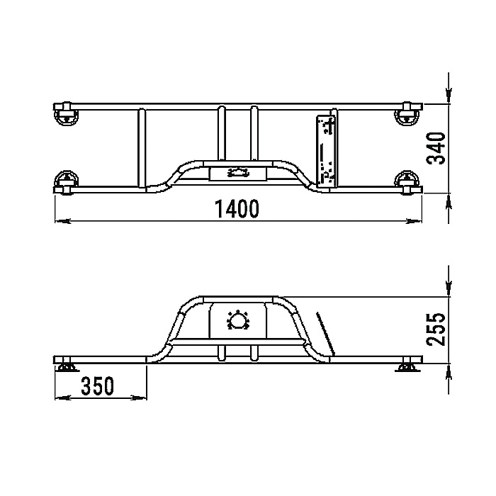 Стойка рулевая с бортовым креплением малая в Пятигорске