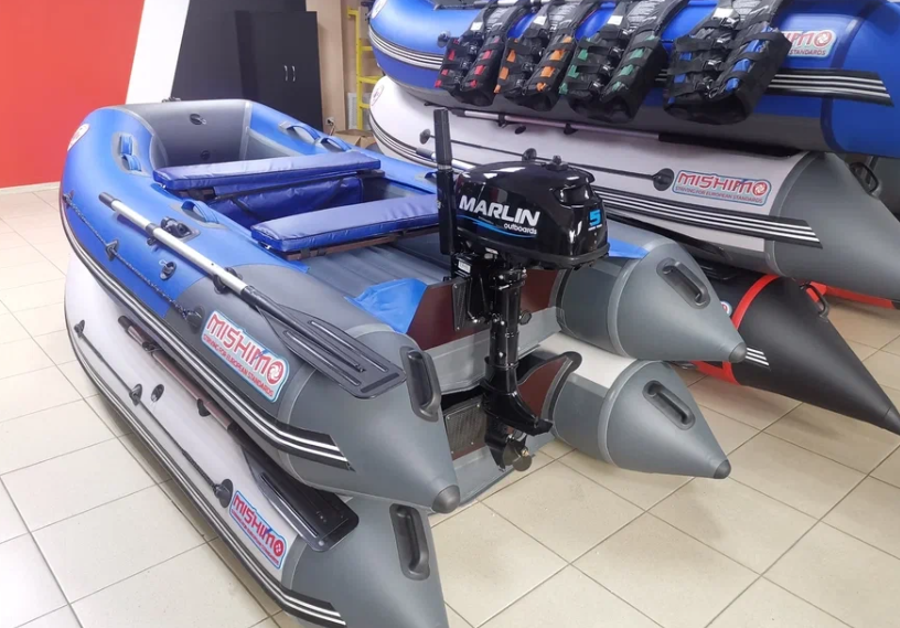 КОМПЛЕКТ ЛОДКА MISHIMO LITE 315 + МОТОР 5л.с в Пятигорске
