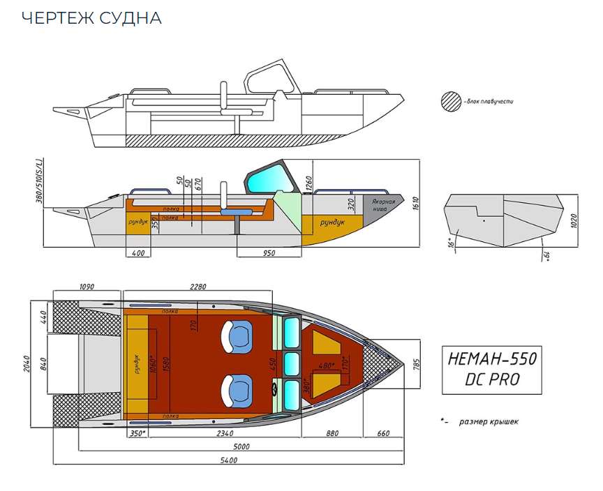 Алюминиевый катер Неман-550 DC Pro в Пятигорске