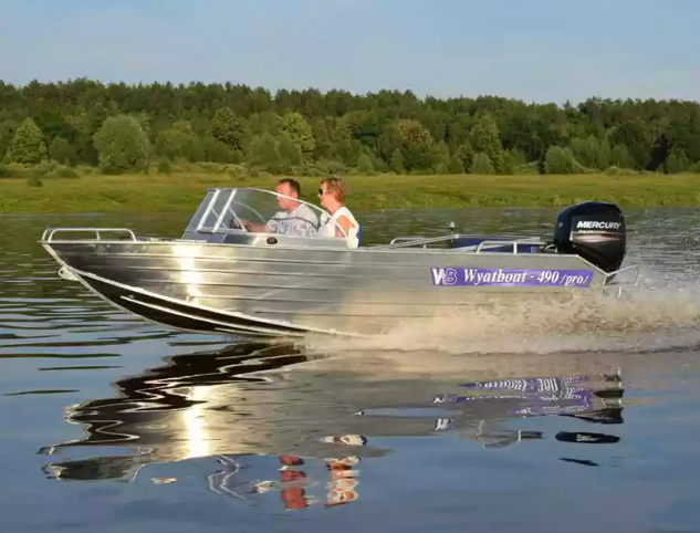 Алюминиевый катер Wyatboat-490 Pro водомет в Пятигорске