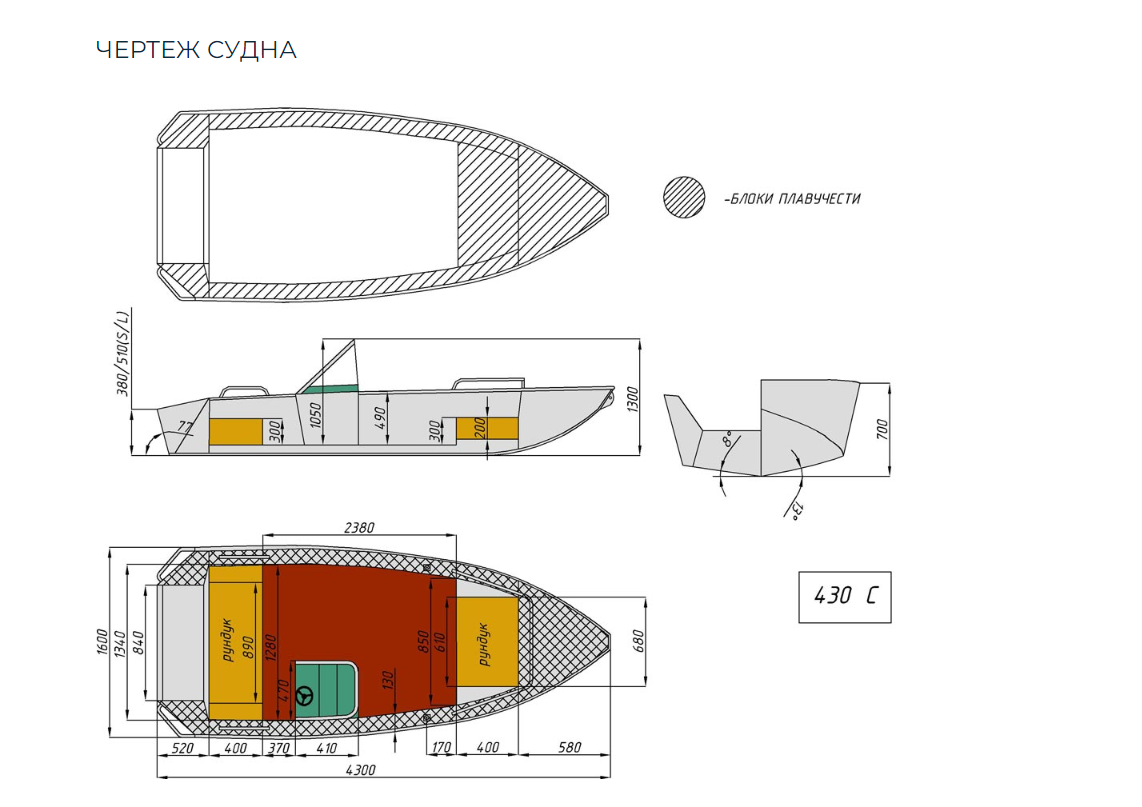 Алюминиевый катер Wyatboat-430 C в Пятигорске