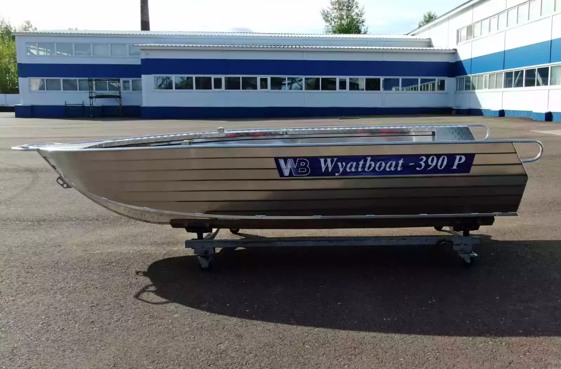 Алюминиевая лодка Wyatboat-390РМ увеличенный борт в Пятигорске