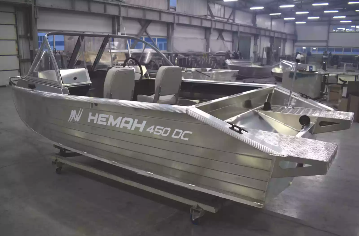 Алюминиевый катер Неман-450 DC NEW без покраски в Пятигорске