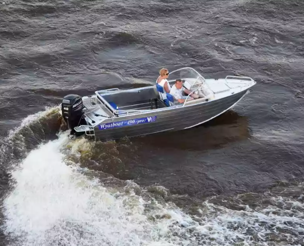 Алюминиевый катер Wyatboat-490 Pro водомет в Пятигорске