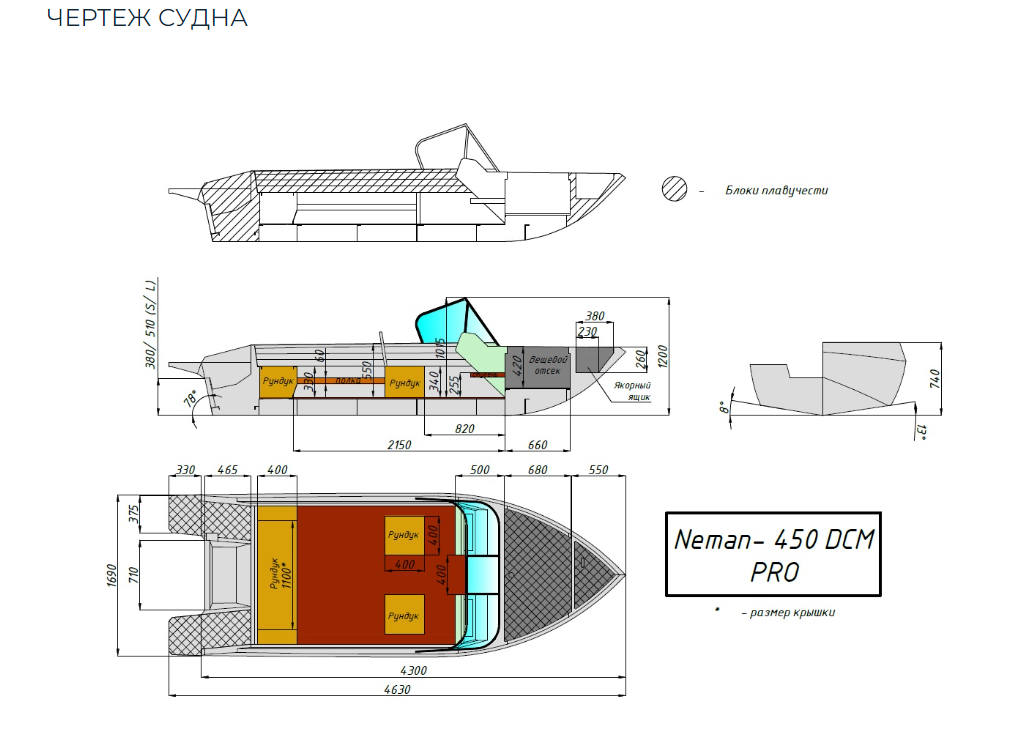 Алюминиевый катер Neman-450 DCM PRO в Пятигорске