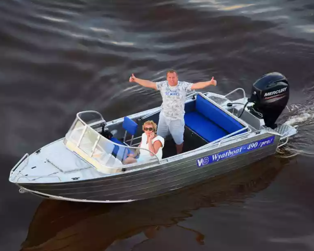 Алюминиевый катер Wyatboat-490 Pro водомет в Пятигорске