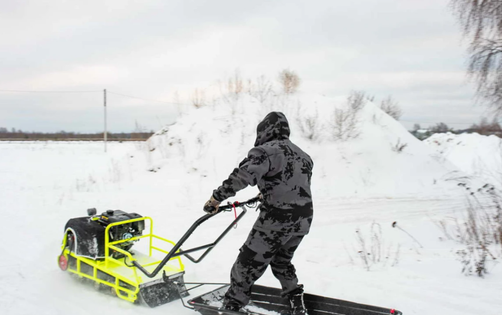 Мотобуксировщик Бурлак ХОЗЯИН-1 (капот ткань) в Пятигорске
