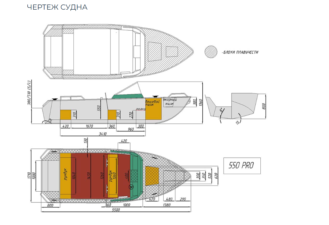 Алюминиевый катер Wyatboat-550 Pro в Пятигорске