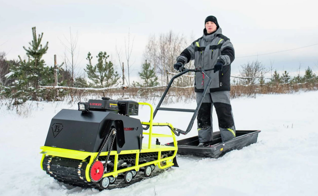 Мотобуксировщик Бурлак ХОЗЯИН-1 (капот ткань) в Пятигорске