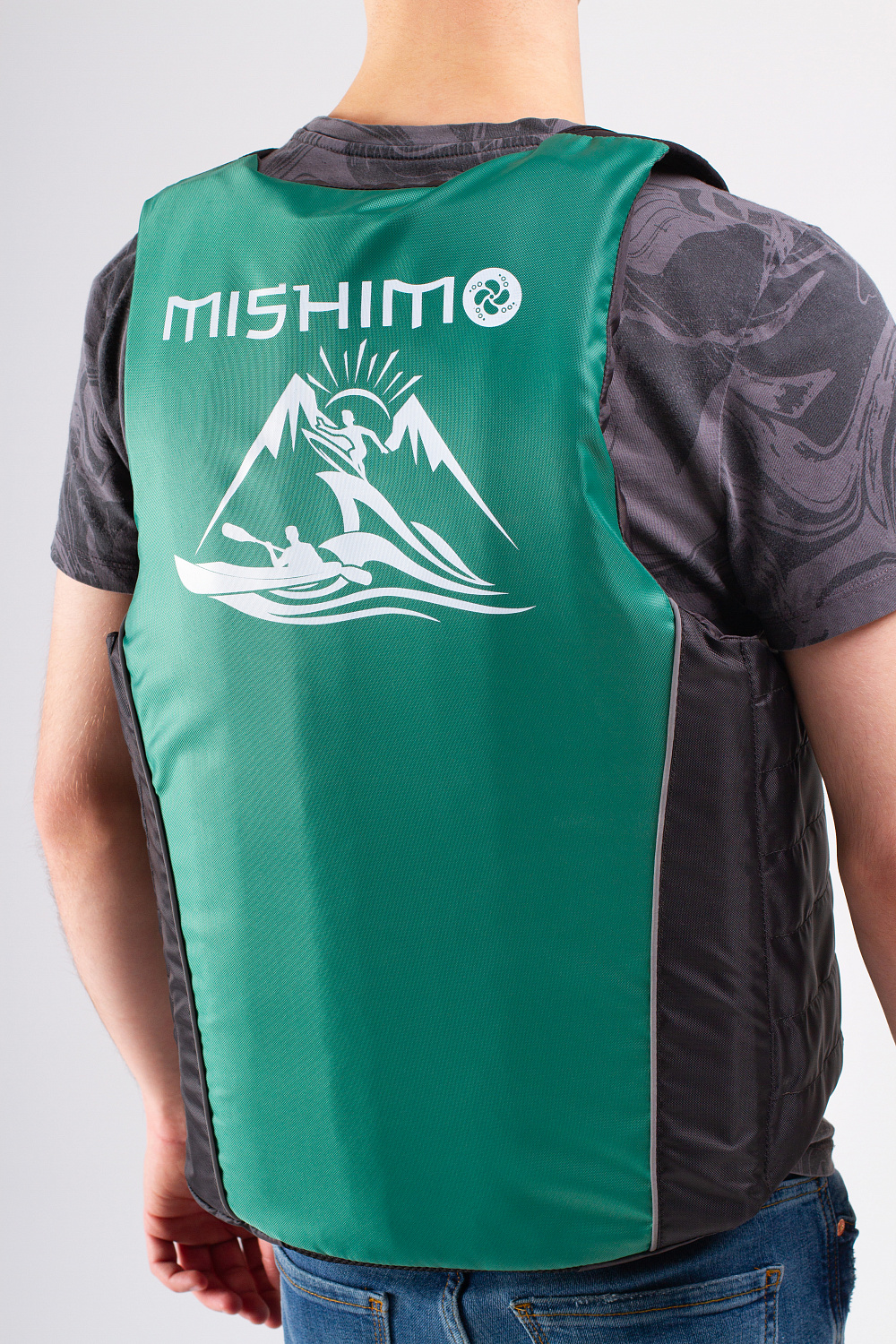 Жилет спасательный MISHIMO PRO Премиум качества Черно-зеленый в Пятигорске