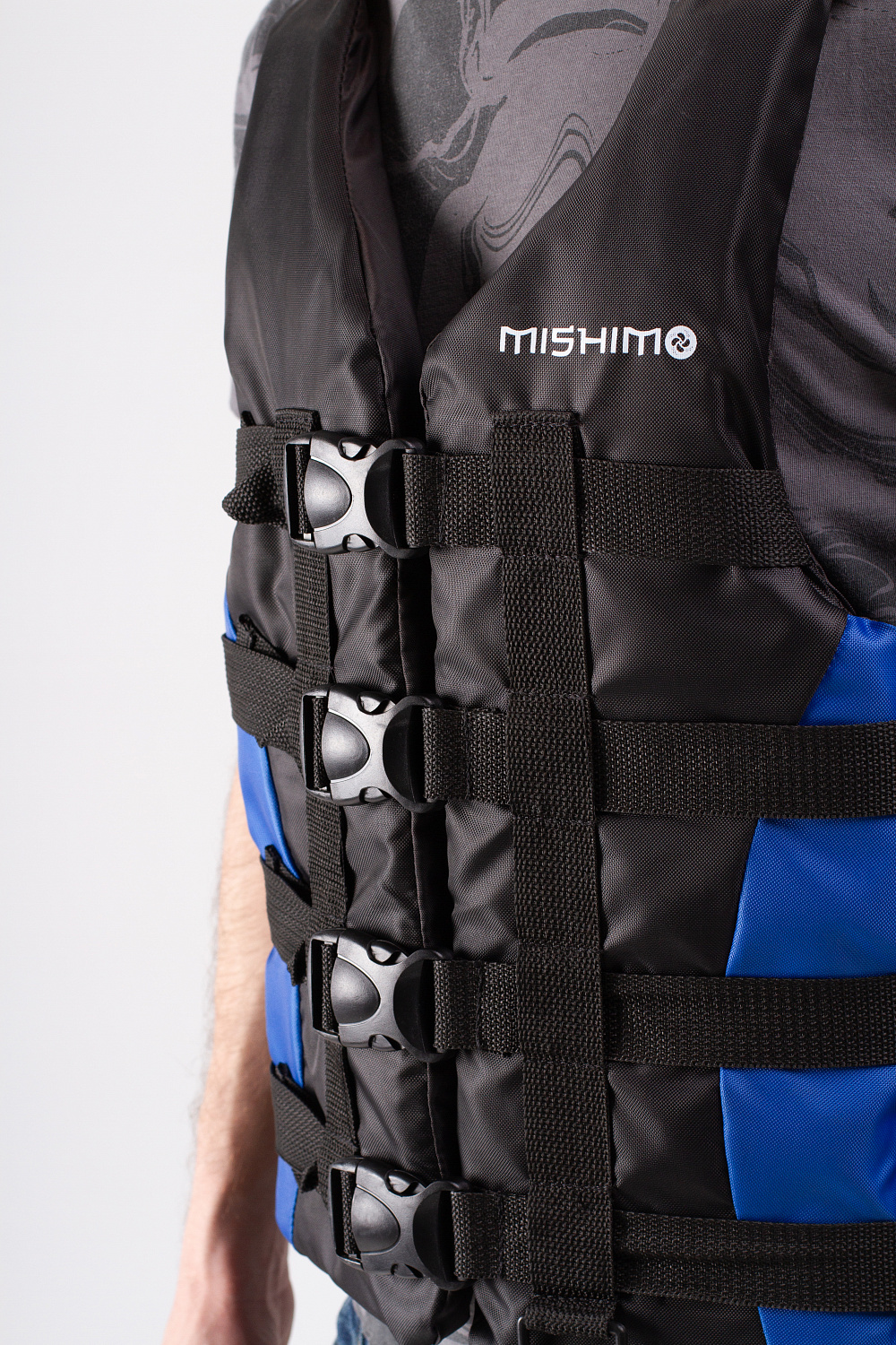 Жилет спасательный MISHIMO PRO Премиум качества Черно-синий в Пятигорске