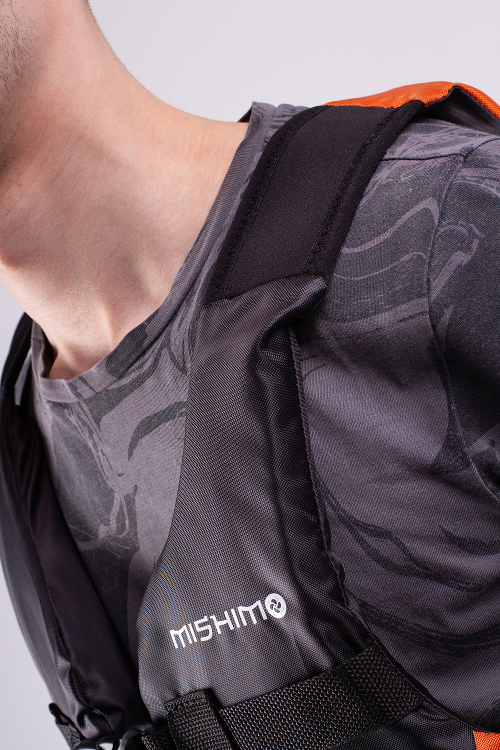 Жилет спасательный MISHIMO PRO Премиум качества Черно-оранжевый в Пятигорске