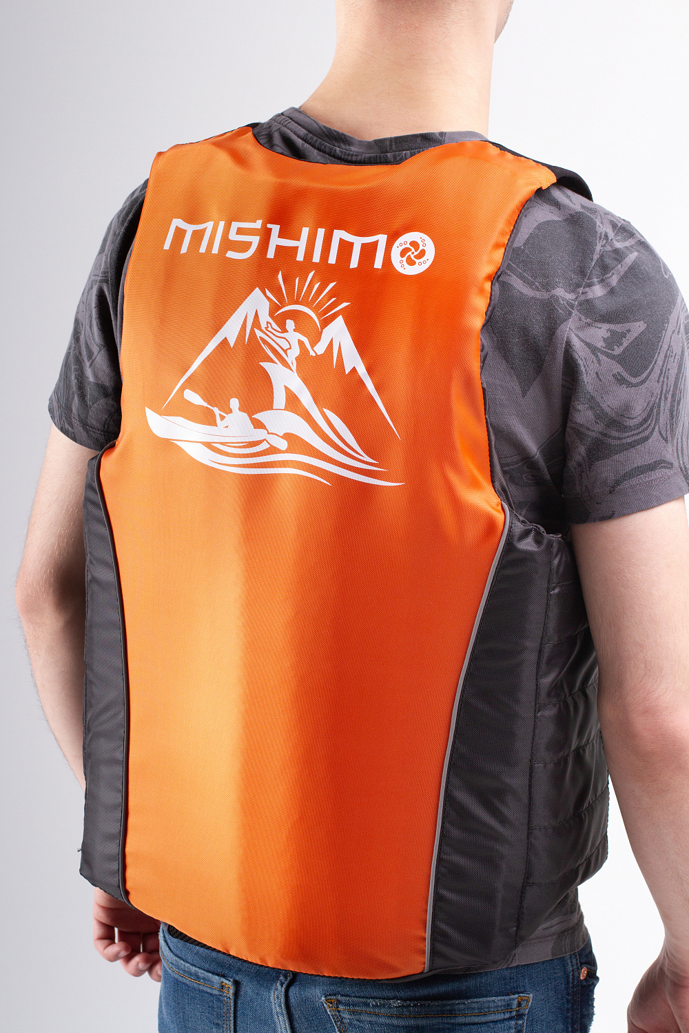 Жилет спасательный MISHIMO PRO Премиум качества Черно-оранжевый в Пятигорске